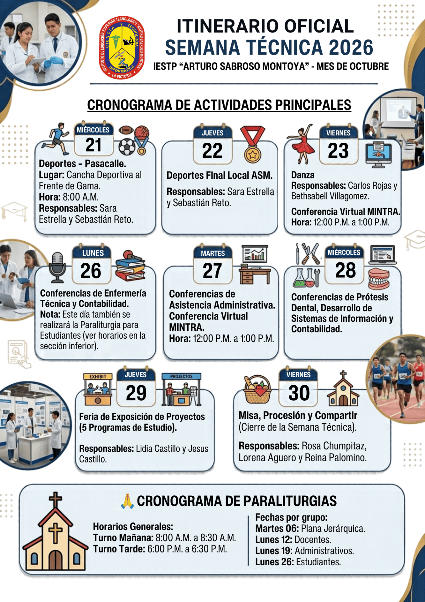 ITINERARIO SEMANA TECNICA – IESTP «ASM» 2026